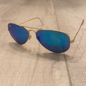 Ray-Ban Aviators - Blue & Gold